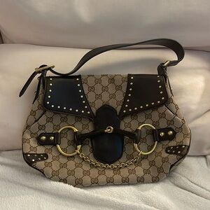 Vintage Gucci horsebit shoulder bag